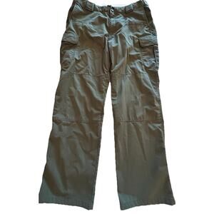 511 Tactical Series Mens Sz 38x32 Army Green Cargo Pants Pockets Gear Flat Front